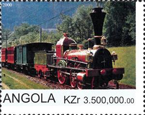 Stamp, Train, Cinderellas,  , Locomotives, Railways