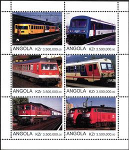 Mini Sheet, Train, Cinderellas,  , Locomotives, Railways