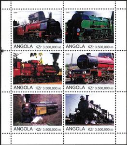 Mini Sheet, Train, Cinderellas,  , Locomotives, Railways