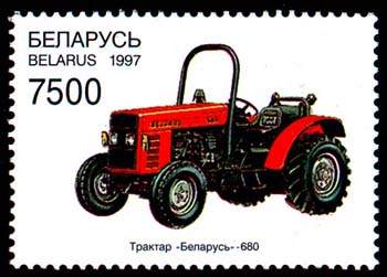 Stamp Tractor Belarus-680