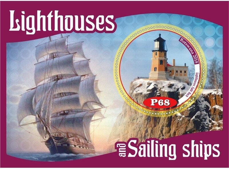 Transport Lighthouses and sailing ships