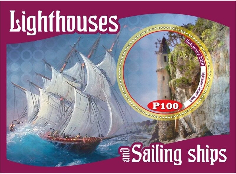 Transport Lighthouses and sailing ships