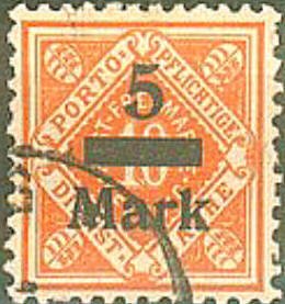 Stamp, 1.Inflation edition, German States,  