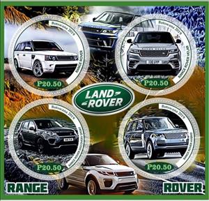 Mini Sheet, Transport Range Rover, Cinderellas,  , Cars