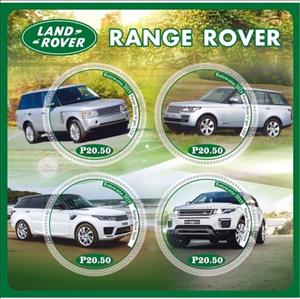 Mini Sheet, Transport Range Rover, Cinderellas,  , Cars