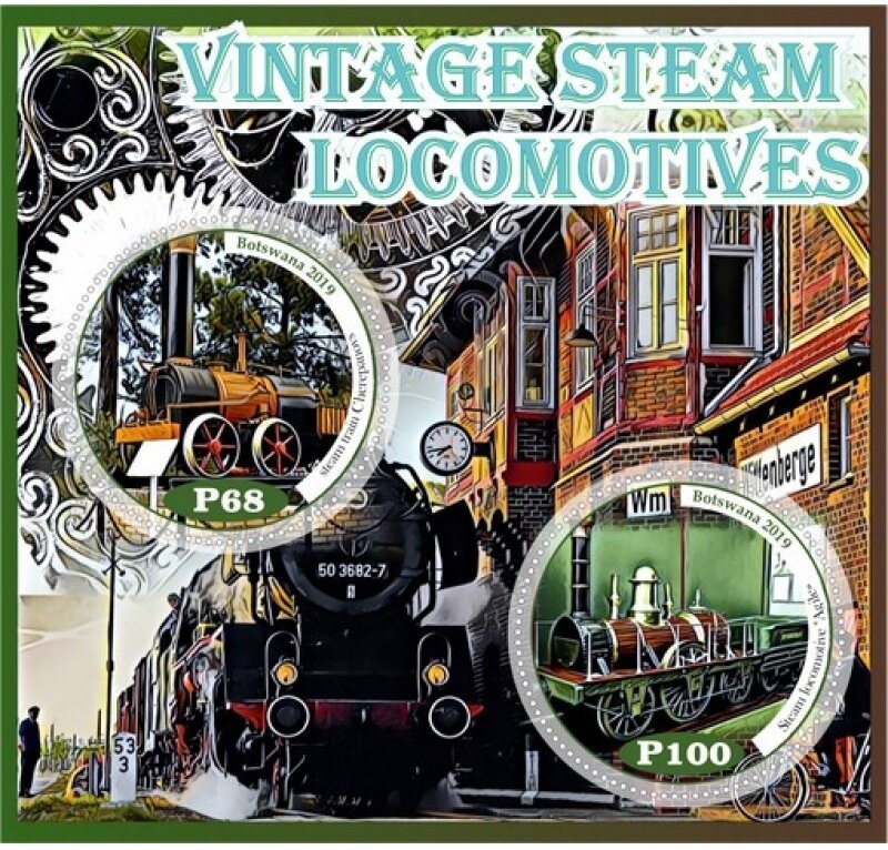 Transport Vintage steam locomotives