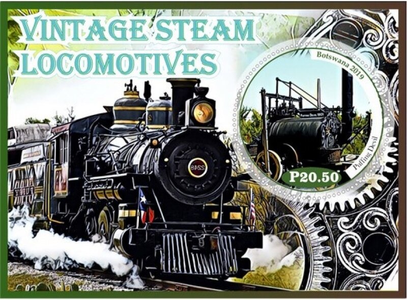 Transport Vintage steam locomotives