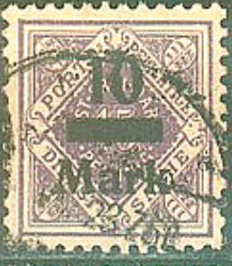 Stamp, 1.Inflation edition, German States,  