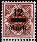Stamp, 1.Inflation edition, German States,  