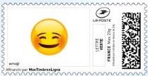 Stamp, Flushed Face Emoji, France- Personalized stamps,  , Cartoons