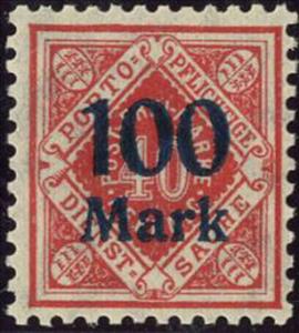 Stamp, 1.Inflation edition, German States,  