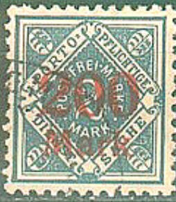 Stamp, 1.Inflation edition, German States,  