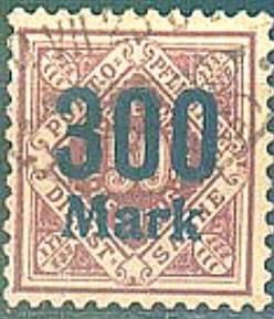 Stamp, 1.Inflation edition, German States,  