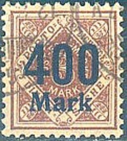 Stamp, 1.Inflation edition, German States,  