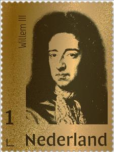 Stamp, King William III, Netherlands- Personalized stamps,  , Famous People, Heads of State, Kings, Men, Royalty