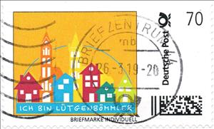 Stamp, Ich bin Lütgenbömmler, Personalized and Private Mail Stamps,  , Townscapes / City Views