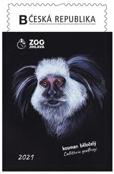 Stamp, Kosman běločelý, Personalized and Private Mail Stamps,  , Animals (Fauna), Anniversaries and Jubilees, Monkeys, Zoos