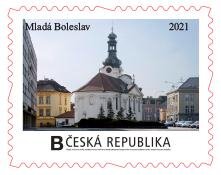 Stamp, Kostel sv. Jana Nepomuckého, Personalized and Private Mail Stamps,  , Architecture, Buildings, Churches - Cathedrals - Basilicas - Chapels, Townscapes / City Views