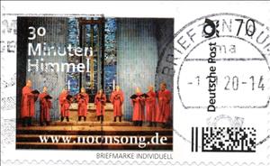 Stamp, noonsong - 30 Minuten Himmel, Personalized and Private Mail Stamps,  , Singers