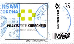 Stamp, Praxis Prof. Kurscheid, Personalized and Private Mail Stamps,  , Shops