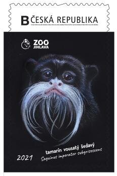 Stamp, Tamarín vousatý šedavý, Personalized and Private Mail Stamps,  , Animals (Fauna), Anniversaries and Jubilees, Monkeys, Zoos