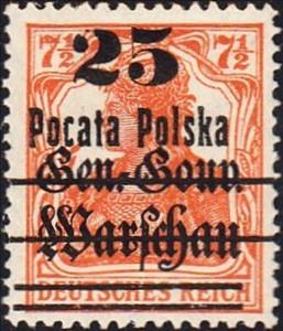 Stamp, Germania, Poland,  , Crowns and Coronets, Women
