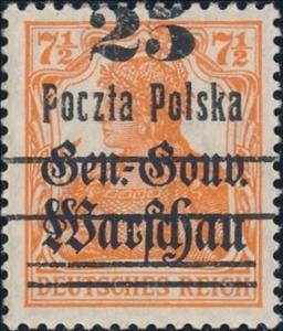Stamp, Germania, Poland,  , Crowns and Coronets, Women