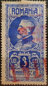 Stamp, King Ferdinand, Romania- Revenue Stamps,  , Famous People, Heads of State, Kings, Men, Royalty
