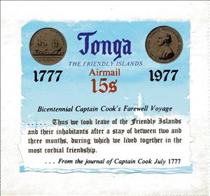 Stamp, Captain Cook Coins, Tonga,  , Coins, Famous People