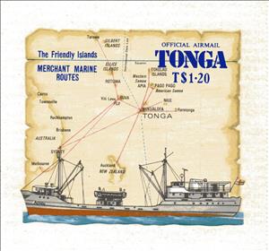 Stamp, Official, Tonga,  , Maps, Ships, Transport