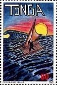 Raft on ocean