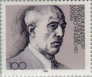 Stamp, Leuschner, Wilhelm, Germany, Federal Republic,  , Famous People, Commemoration, Labour Organisations
