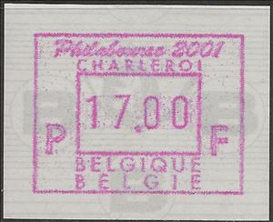 Stamp, Philabourse 2001, Belgium,  , Numbers