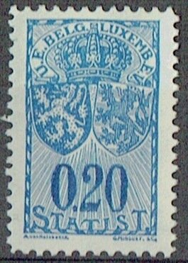 Stamp, Additional duty stamps U.E. Belg-Luxemb, Belgium- Revenue Stamps,  