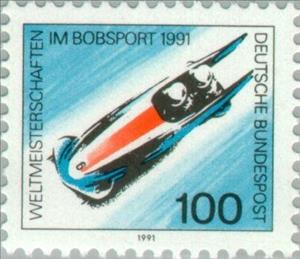 Stamp, Bobsleigh, Germany, Federal Republic,  , Special Occasions, Sport, Winter Sports, Sledges, Bobsleigh