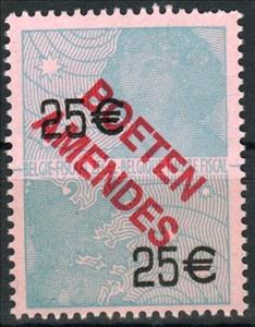 Stamp, Copernicus and Belgian Lion, Belgium- Revenue Stamps,  , Astronomers, Famous People, Лев