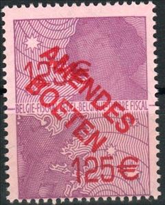 Stamp, Copernicus and Belgian Lion, Belgium- Revenue Stamps,  , Astronomers, Famous People, Лев