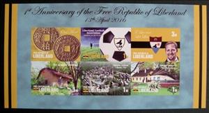 Mini Sheet, 1st Anniversary of The Free Republic of Liberland, Cinderellas,  , Anniversaries and Jubilees