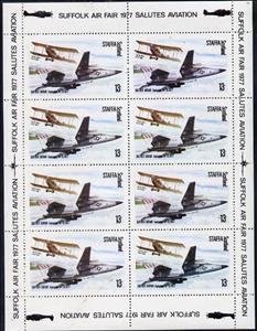 Mini Sheet, Aircraft, Cinderellas,  , Aircraft