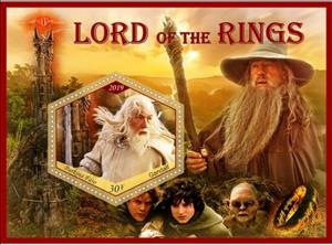 Souvenir Sheet, Animation, Cartoons Lord of the rings, Cinderellas,  