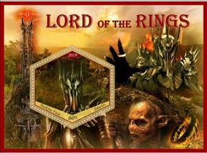 Souvenir Sheet, Animation, Cartoons Lord of the rings, Cinderellas,  