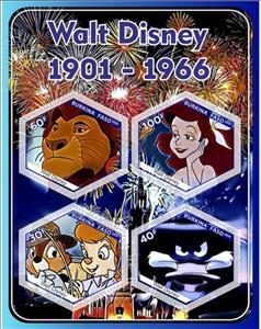 Mini Sheet, Animation, Cartoons Walt Disney, Cinderellas,  