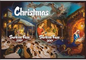 Mini Sheet, Art Christmas, Cinderellas,  , Christmas, Paintings