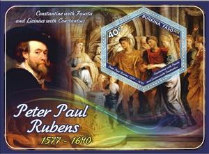 Souvenir Sheet, Art Peter Paul Rubens, Cinderellas,  , Art, Painters, Paintings