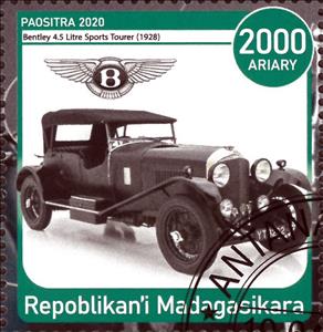 Stamp, Bentley 4.5 Litre Sports Tourer (1928), Cinderellas,  , Cars