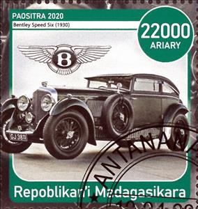 Stamp, Bentley Spees Six (1930), Cinderellas,  , Cars