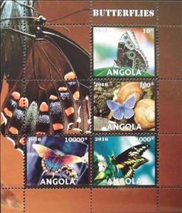 Souvenir Sheet, Butterflies, Cinderellas,  , Animals (Fauna), Butterflies, Insects