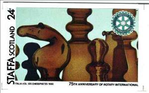 Stamp, Chess, Cinderellas,  , Chess