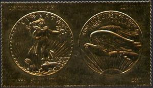 Stamp, Golden stamps, Cinderellas,  , Coins, Golden Objects