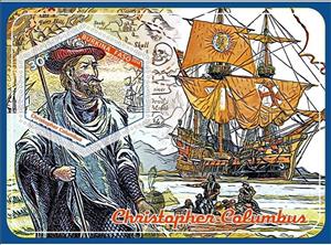Souvenir Sheet, Great People Christopher Columbus, Cinderellas,  , Discoverers, Famous People